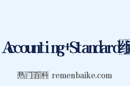 Accounting+Standard组词是什么意思的图片